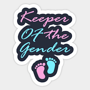 Keeper Of The Gender reveal party pregnancy Sticker